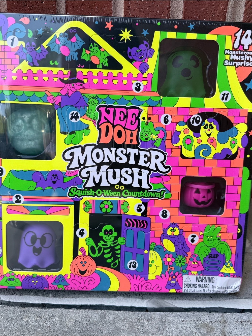 Needoh Calendar Monster Mush squish o ween countdown 💯 authentic guarantee